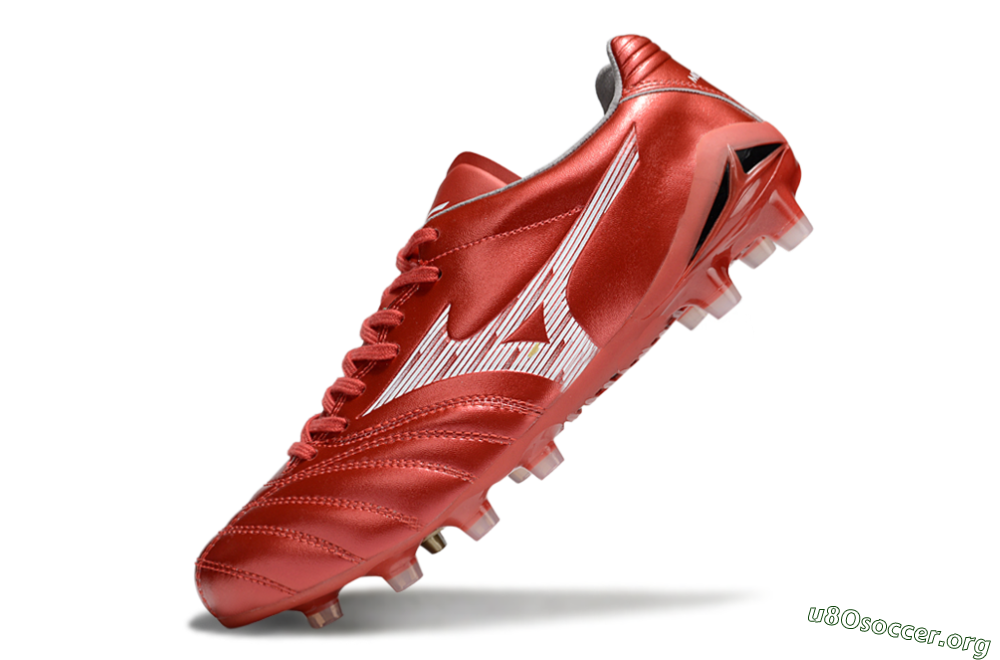 Mizuno Morelia Neo 4 FG Football Boots - Red/White 5