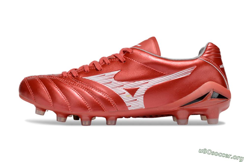 Mizuno Morelia Neo 4 FG Football Boots - Red/White 3
