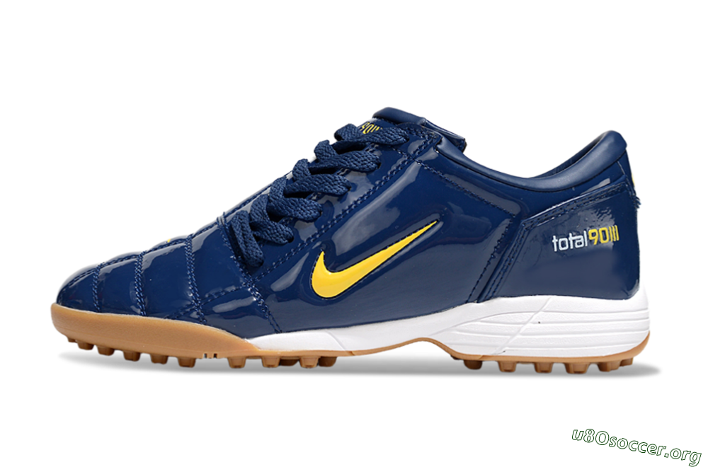 Nike Total 90 III TF Football Shoes - Blue/Yellow/White 3