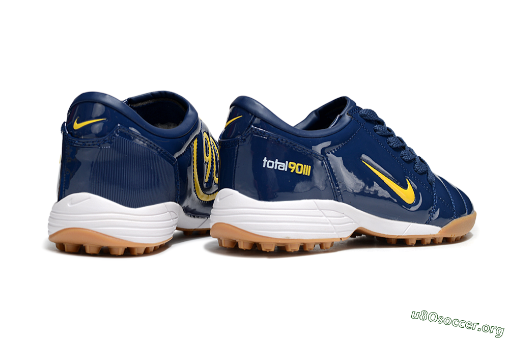 Nike Total 90 III TF Football Shoes - Blue/Yellow/White 6