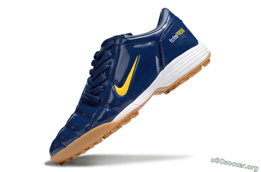 Nike Total 90 III TF Football Shoes - Blue/Yellow/White 5