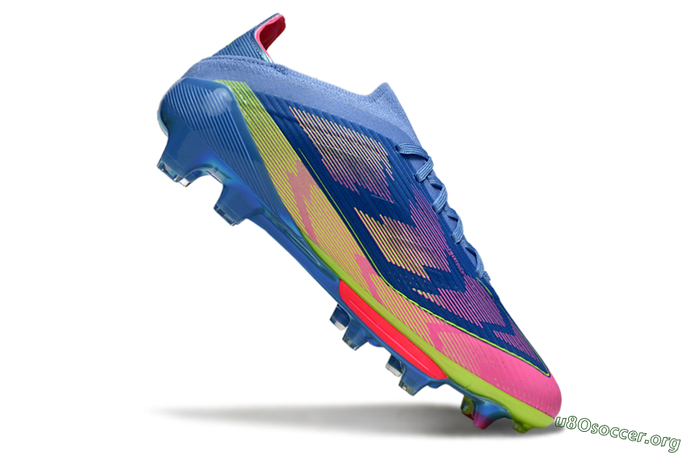 Adidas F50+ Lightstrike Pro FG Football Boots - Blue/Pink/Yellow 5