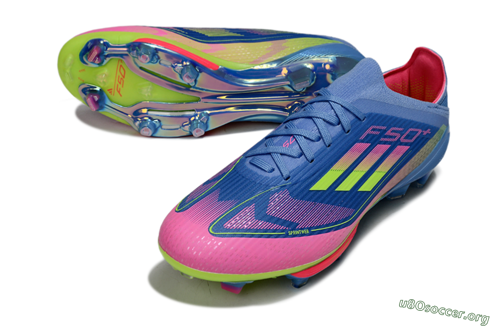 Adidas F50+ Lightstrike Pro FG Football Boots - Blue/Pink/Yellow 0