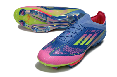 Adidas F50+ Lightstrike Pro FG Football Boots - Blue/Pink/Yellow