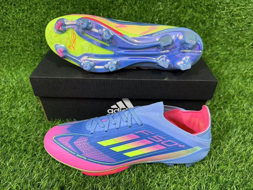 Adidas F50+ Lightstrike Pro FG Football Boots - Blue/Pink/Yellow