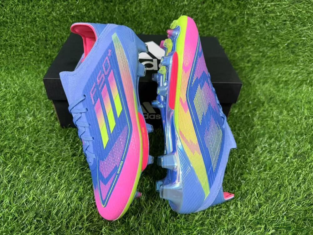 Adidas F50+ Lightstrike Pro FG Football Boots - Blue/Pink/Yellow