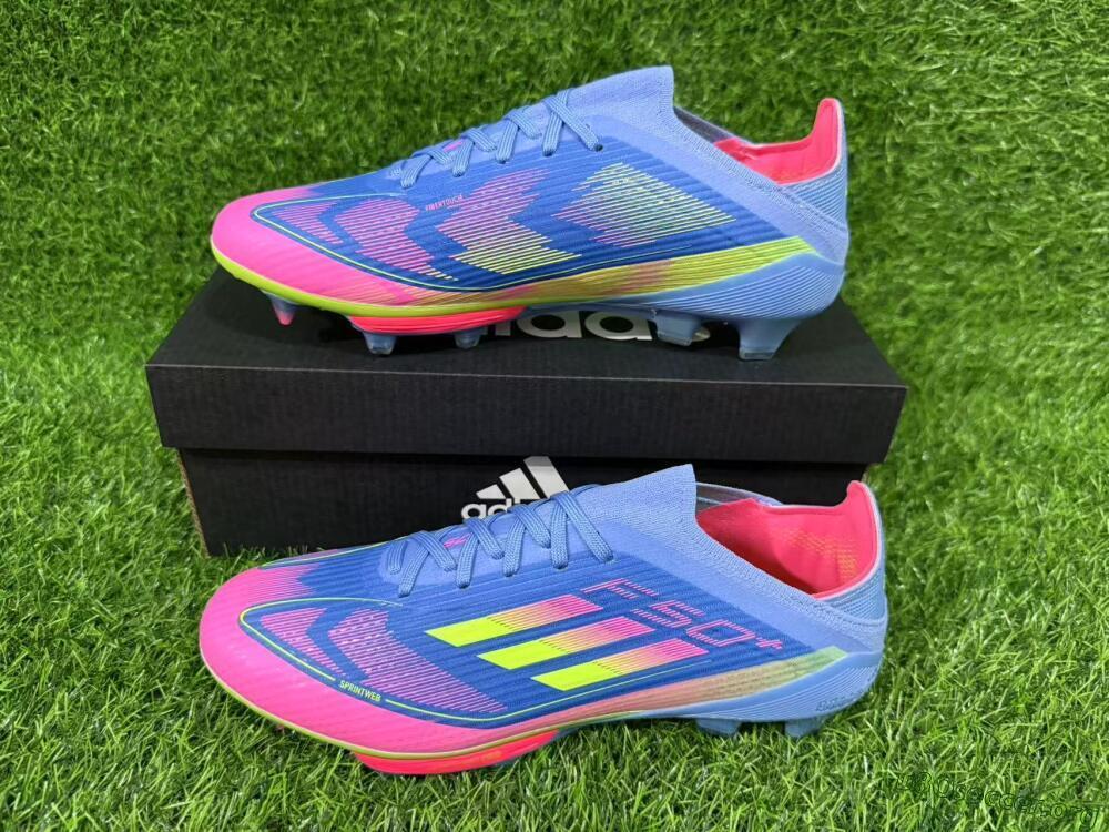 Adidas F50+ Lightstrike Pro FG Football Boots - Blue/Pink/Yellow