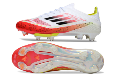 Adidas F50+ Lightstrike Pro FG Football Boots - White/Red/Black