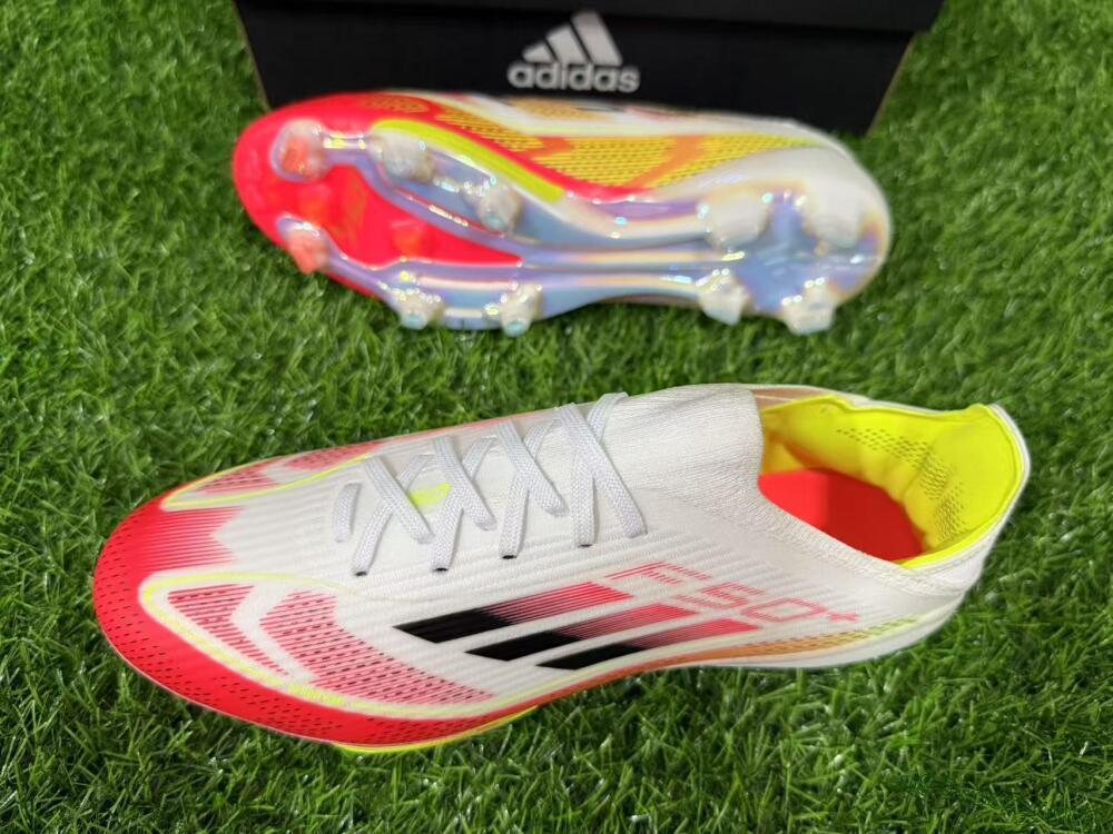 Adidas F50+ Lightstrike Pro FG Football Boots - White/Red/Black