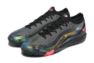 Nike Air Zoom Mercurial Vapor 16 Elite TF Football Shoes - Black/Silver/Red