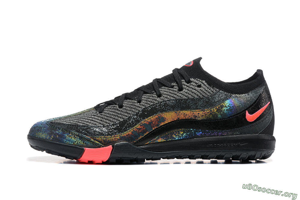 Nike Air Zoom Mercurial Vapor 16 Elite TF Football Shoes - Black/Silver/Red 3