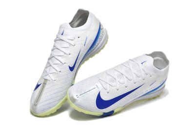 Nike Air Zoom Mercurial Vapor 16 Elite TF Football Shoes - White/Blue/Beige