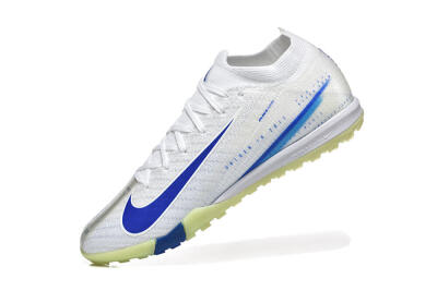 Nike Air Zoom Mercurial Vapor 16 Elite TF Football Shoes - White/Blue/Beige