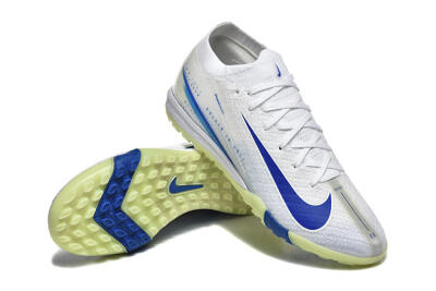 Nike Air Zoom Mercurial Vapor 16 Elite TF Football Shoes - White/Blue/Beige