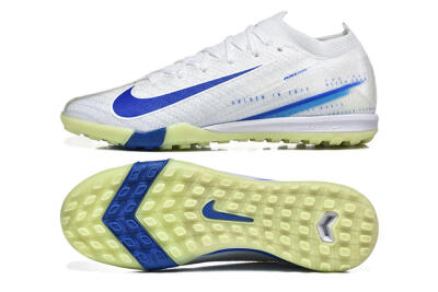 Nike Air Zoom Mercurial Vapor 16 Elite TF Football Shoes - White/Blue/Beige