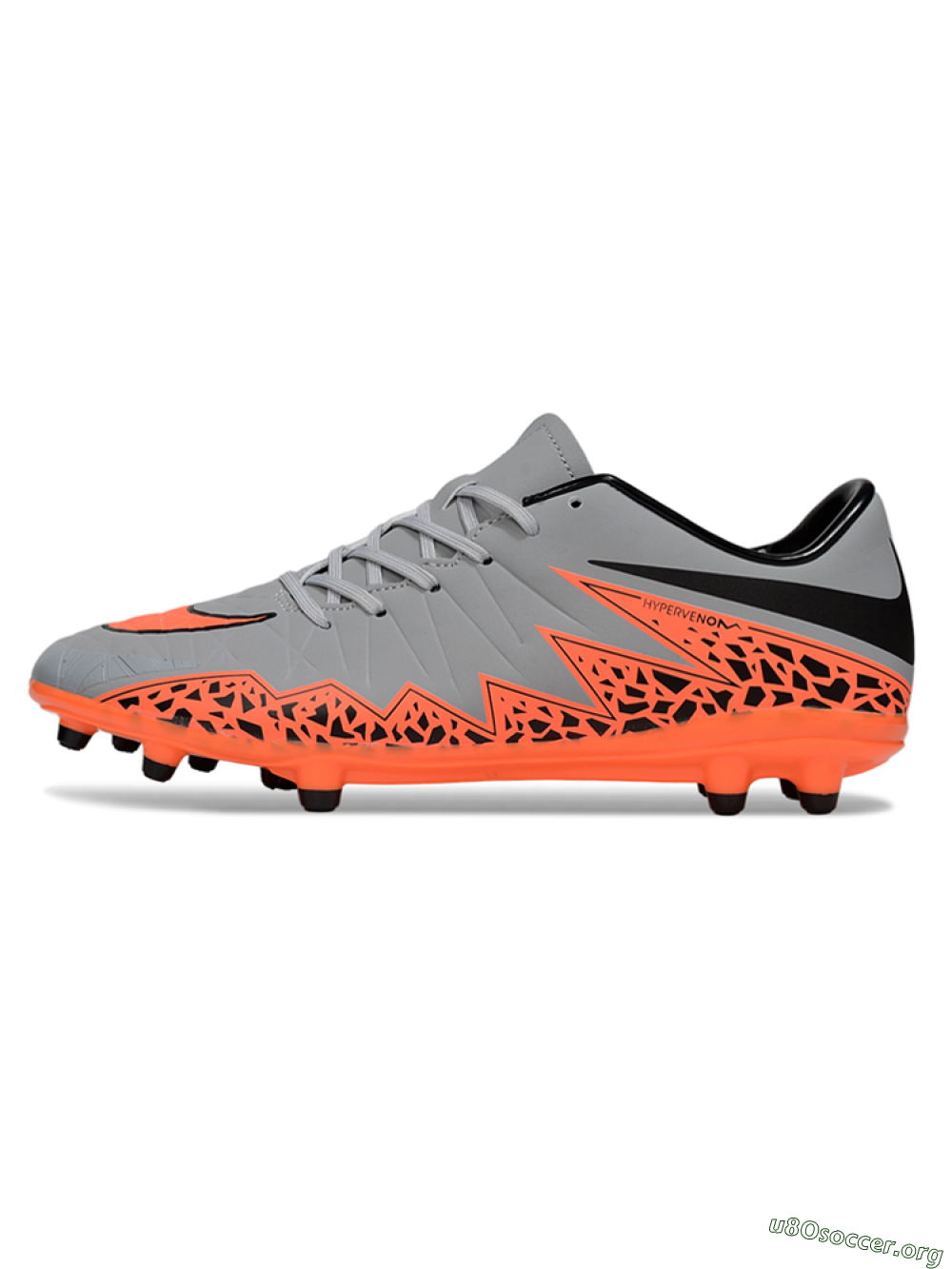 Nike Hypervenom Phantom II FG Football Boots - Grey/Black/Orange 3