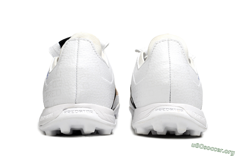 Adidas Predator 25 Elite Foldover Tongue TF Football Shoes - White/Black/Gold 5