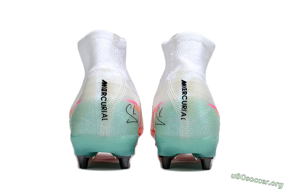 Nike Air Zoom Mercurial Superfly 10 Elite SG Football Boots - White/Jade/Pink 4