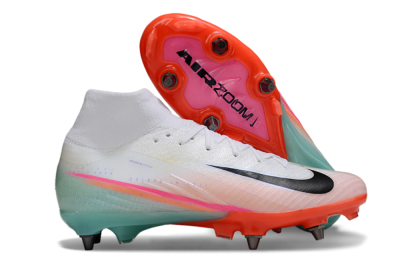 Nike Air Zoom Mercurial Superfly 10 Elite SG Football Boots - White/Jade/Pink