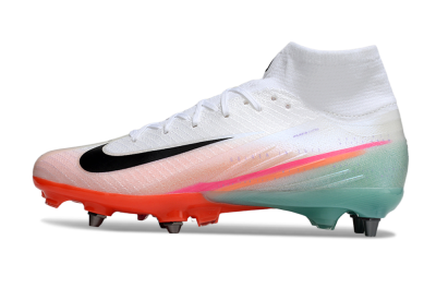 Nike Air Zoom Mercurial Superfly 10 Elite SG Football Boots - White/Jade/Pink