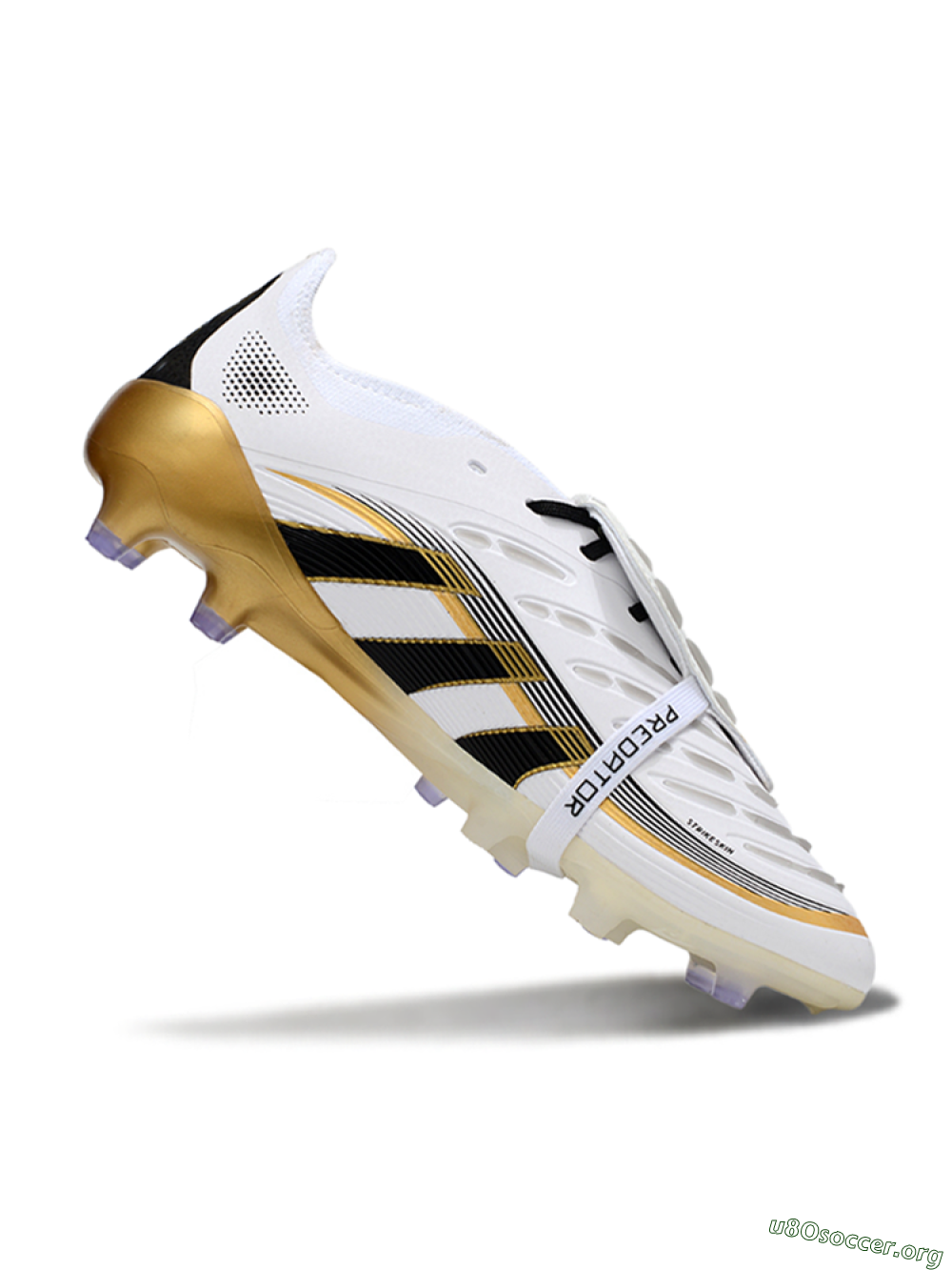 Adidas Predator 25 Elite Foldover Tongue FG Football Boots - White/Black/Gold 0