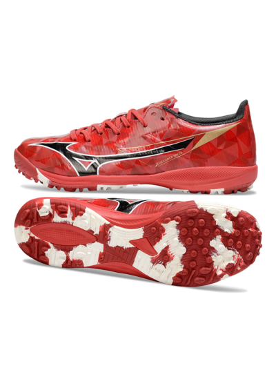 Mizuno Morelia Alpha Beta TF Football Shoes - Red/Black/White
