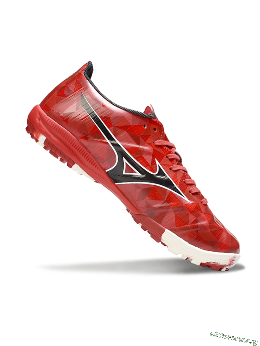 Mizuno Morelia Alpha Beta TF Football Shoes - Red/Black/White 4
