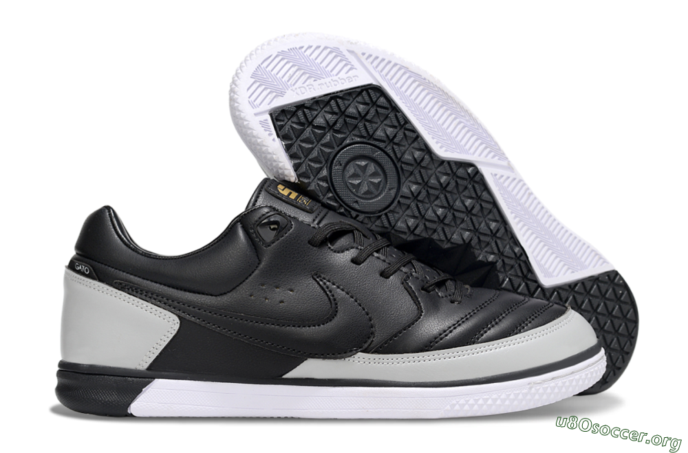 Nike Lunar Gato 2 IC Football Shoes - Black/Grey/White 2