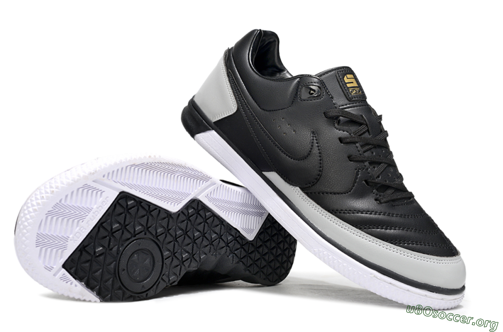 Nike Lunar Gato 2 IC Football Shoes - Black/Grey/White 1