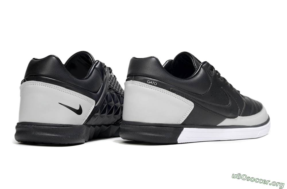 Nike Lunar Gato 2 IC Football Shoes - Black/Grey/White 6