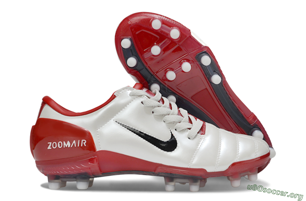 Nike Air Zoom Total 90 III FG Football Boots - Beige/Black/Red 2