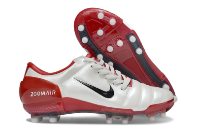 Nike Air Zoom Total 90 III FG Football Boots - Beige/Black/Red
