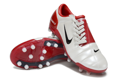 Nike Air Zoom Total 90 III FG Football Boots - Beige/Black/Red