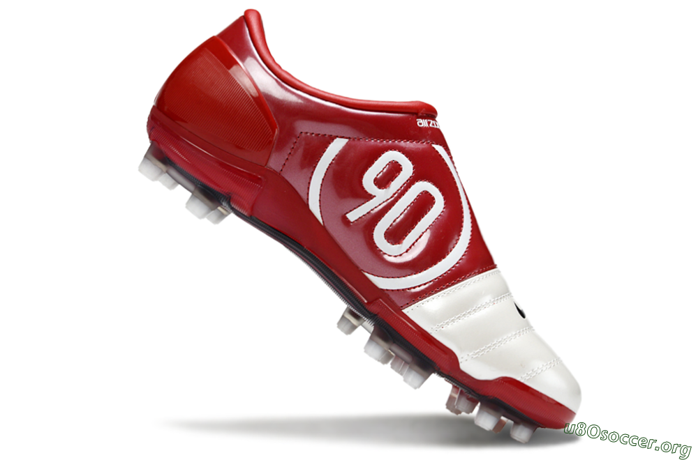 Nike Air Zoom Total 90 III FG Football Boots - Beige/Black/Red 4