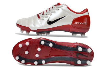 Nike Air Zoom Total 90 III FG Football Boots - Beige/Black/Red