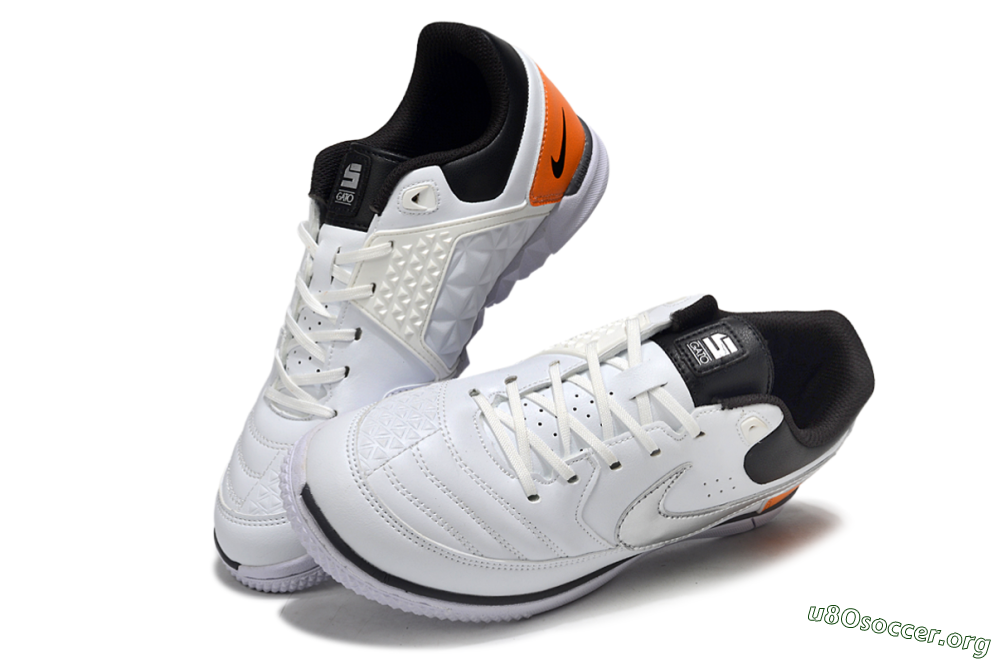 Nike Lunar Gato 2 IC Football Shoes - White/Silver/Black 0