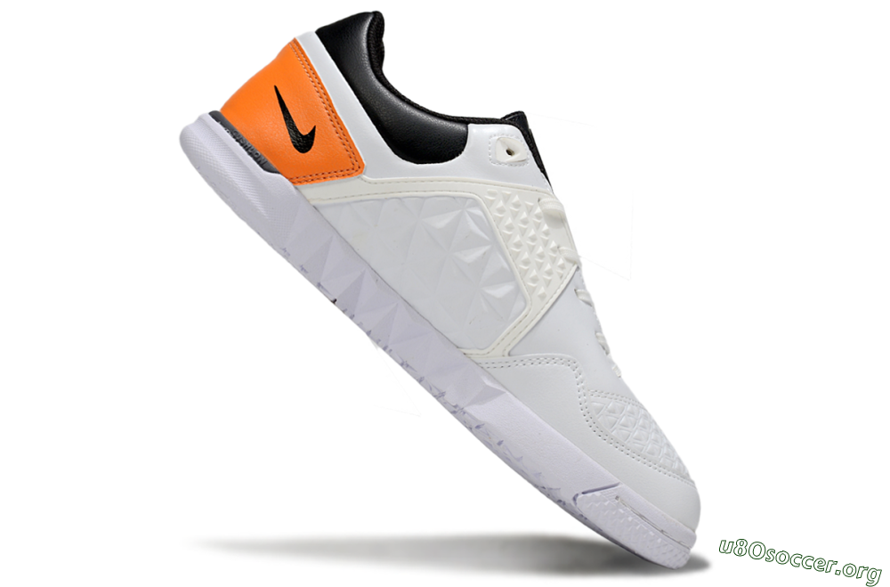 Nike Lunar Gato 2 IC Football Shoes - White/Silver/Black 4