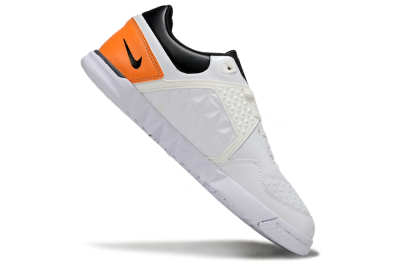 Nike Lunar Gato 2 IC Football Shoes - White/Silver/Black