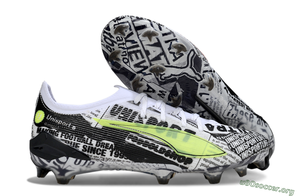 Puma Ultra Ultimate FG Football Boots - Black/White/Red 2