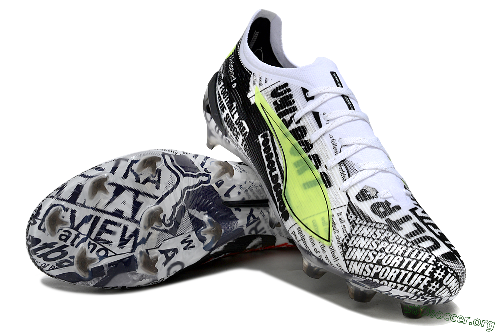 Puma Ultra Ultimate FG Football Boots - Black/White/Red 0