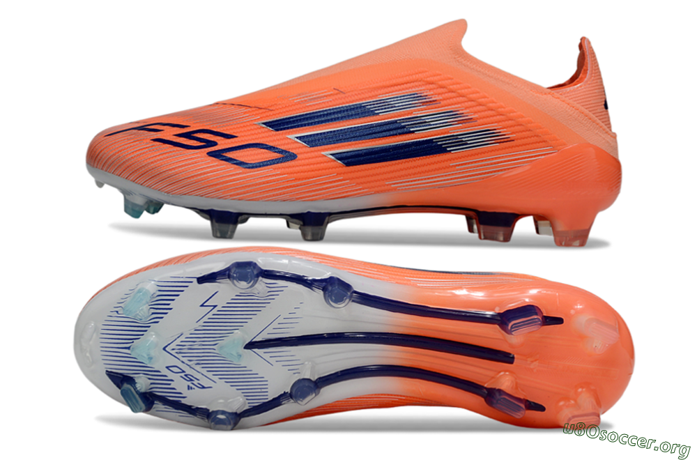 Adidas F50 Elite Laceless FG Football Boots - Red/Blue/Silver 1