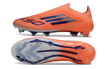 Adidas F50 Elite Laceless FG Football Boots - Red/Blue/Silver