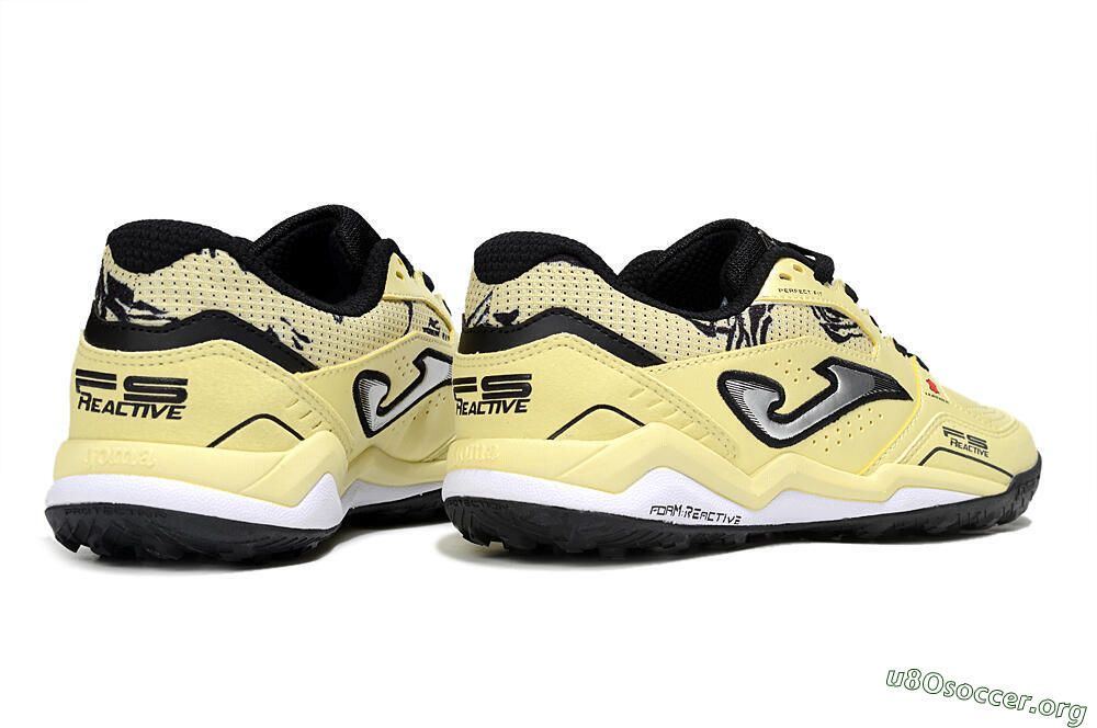 Joma Top Flex TF Football Shoes - Yellow/Silver/Black 6
