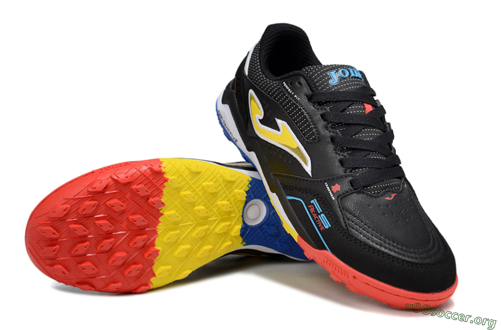 Joma Top Flex TF Football Shoes - Black/Yellow/Red 0
