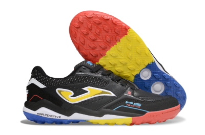 Joma Top Flex TF Football Shoes - Black/Yellow/Red