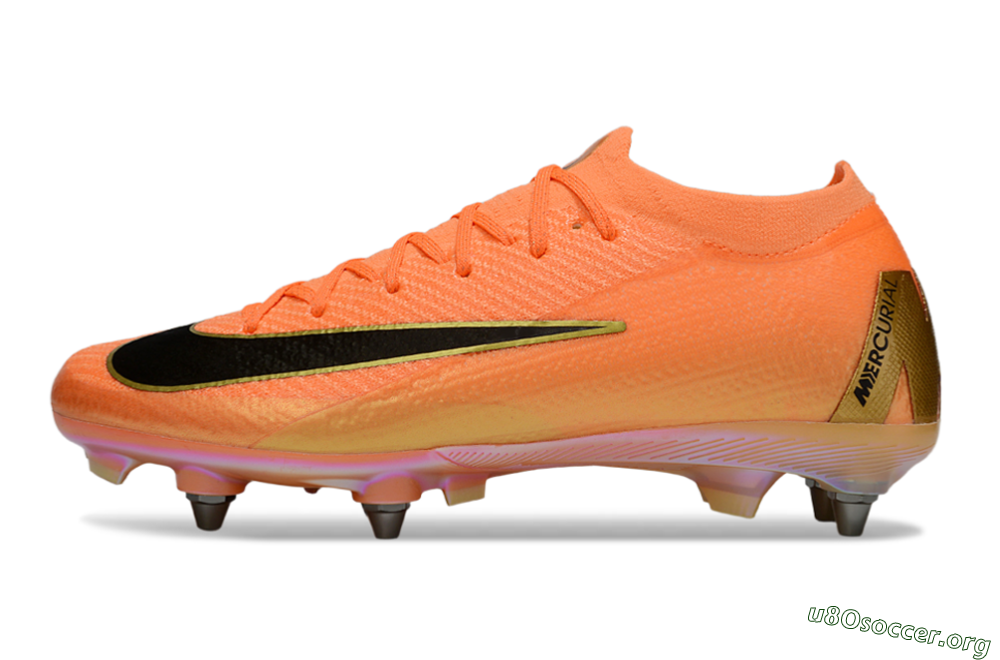 Nike Air Zoom Mercurial Vapor 16 Elite SG Football Boots - Red/Black/Gold 3