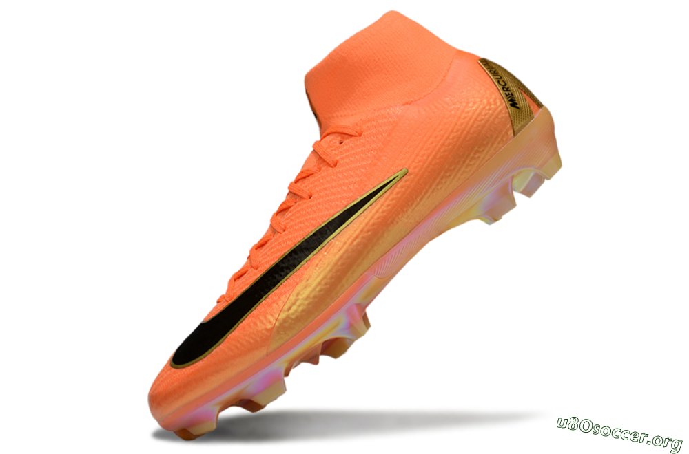 Nike Air Zoom Mercurial Superfly 10 Elite FG Football Boots - Red/Black/Gold 5