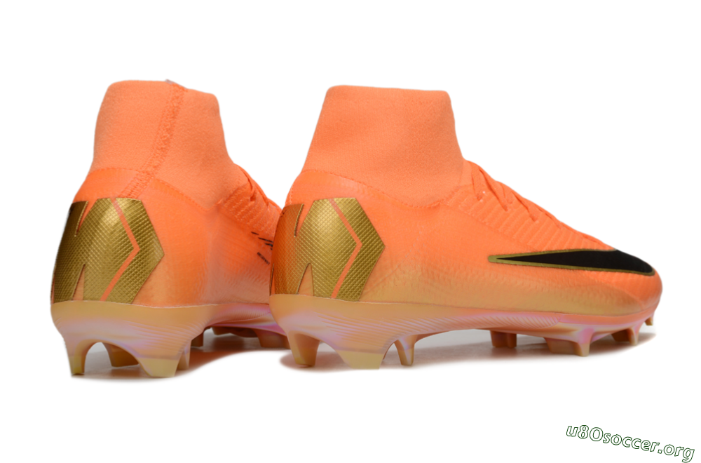 Nike Air Zoom Mercurial Superfly 10 Elite FG Football Boots - Red/Black/Gold 6