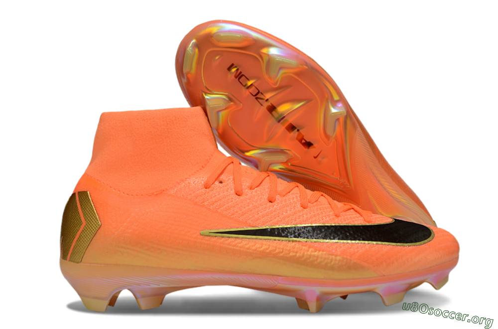 Nike Air Zoom Mercurial Superfly 10 Elite FG Football Boots - Red/Black/Gold 2