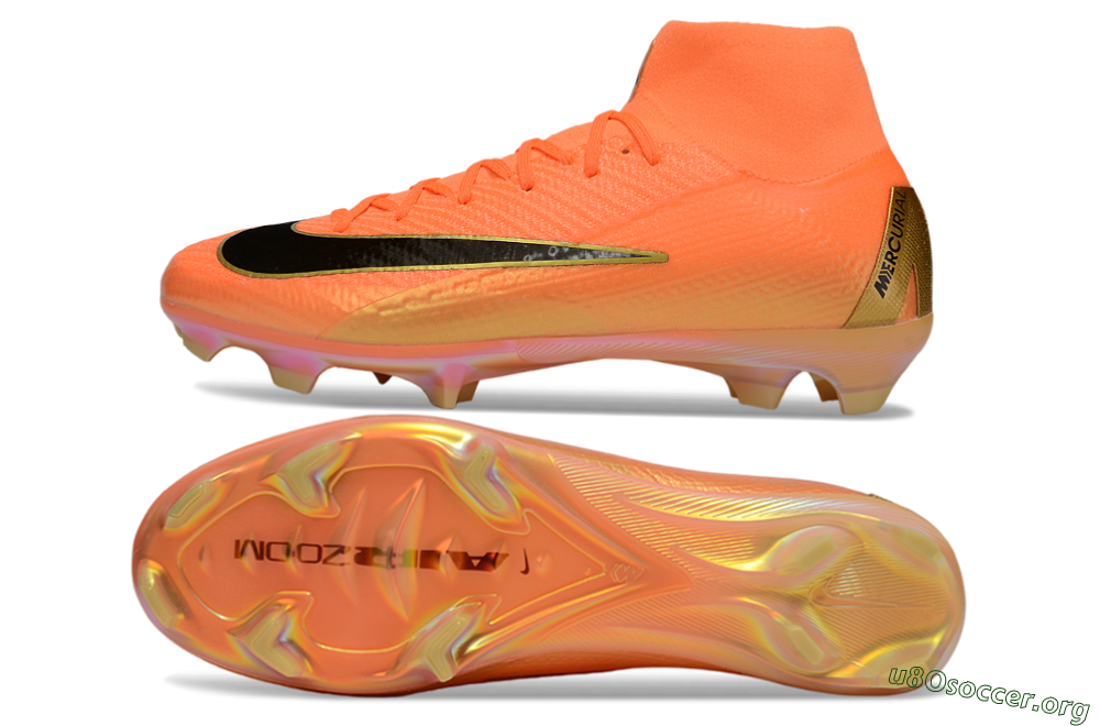 Nike Air Zoom Mercurial Superfly 10 Elite FG Football Boots - Red/Black/Gold 1